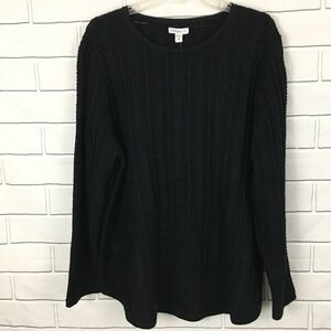 Croft & Barrow Womens Sweater Plus Size 2X Black